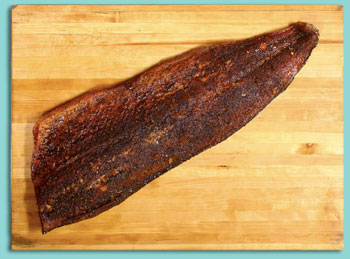 Smoked Salmon with Green Tea